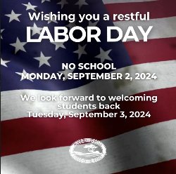 Labor Day Flyer No School